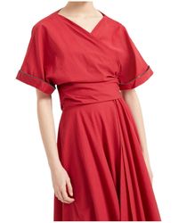 Brunello Cucinelli - Shiny Trim Poplin Kimono-Style Top - Lyst