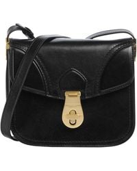 The Bridge - Twist-Lock Leather Shoulder Bag - Lyst