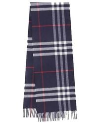 Burberry - Check-Pattern Fringed-Edge Scarf - Lyst