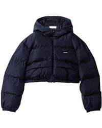 Miu Miu - Cropped Technical Fabric Down Jacket - Lyst