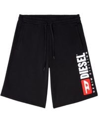 DIESEL - P-Crow-Div Fleece Shorts - Lyst