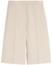 Max Mara - Pleat Detailed Shorts - Lyst