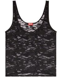 DIESEL - Camouflage-Lace Top - Lyst