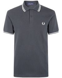 Fred Perry - Logo-Detail Polo Shirt - Lyst