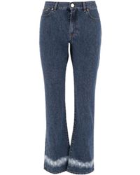Valentino - Belt Ring Denim Trousers - Lyst
