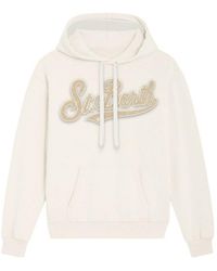 MC2 Saint Barth - Logo Detailed Drawstring Hoodie - Lyst