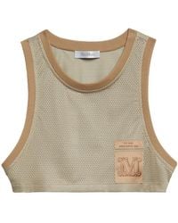Max Mara - Mesh Logo Vest - Lyst