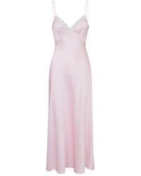LoveShackFancy Emalia Sequined Lace-Trim Midi Dress in Metallic | Lyst LoveShackFancy Emalia Sequined Lace-Trim Midi Dress in Metallic | Lyst