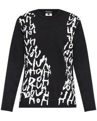 Comme des Garçons - Script-Print Long-Sleeved Jumper - Lyst
