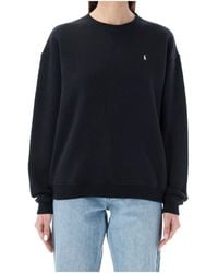 Ralph Lauren - Polo Logo Embroidered Crewneck Sweatshirt - Lyst