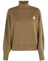Isabel Marant - Turtleneck Balloon-Sleeve Sweater - Lyst
