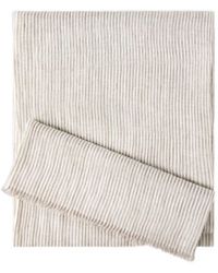 Brunello Cucinelli - Striped Linen Scarf - Lyst