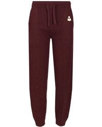 Isabel Marant - Embroidered Logo Drawstring Track Pants - Lyst