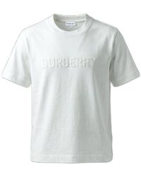 Burberry - Logo Detailed Crewneck T-Shirt - Lyst