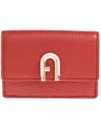 Furla - Idea Logo Plaque Small Wallet - Lyst