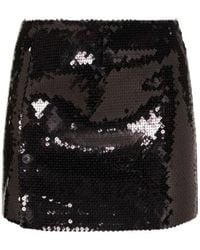 16Arlington - Quattro Sequined Mini Skirt - Lyst