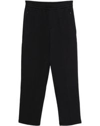 Emporio Armani - Pleat Detailed Straight Leg Pants - Lyst