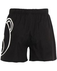 Moschino - Logo Detail Shorts - Lyst
