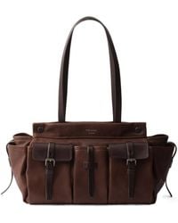 Prada - Route Large Leather Tote Bag - Lyst