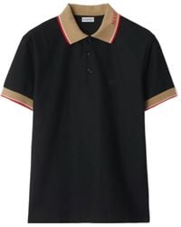 Burberry - Cotton Polo Shirt - Lyst
