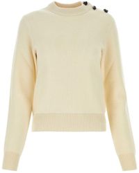 Bottega Veneta - Ivory Wool Sweater - Lyst