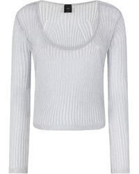 Pinko - Crewneck Knitted Jumper - Lyst