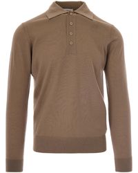 Paolo Pecora - Long-Sleeve Polo Shirt - Lyst