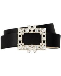 Roger Vivier - Broche Vivier Diamond Buckle Belt - Lyst