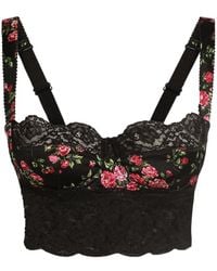Dolce & Gabbana - Lace Floral Underwired Bra - Lyst