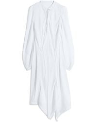 Lemaire - Long-Sleeved Creased Bias Dress - Lyst