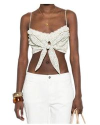 Ermanno Scervino - Floral Ruffled Top - Lyst