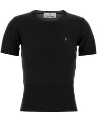 Vivienne Westwood - Bea Short-Sleeve Knitted Top - Lyst