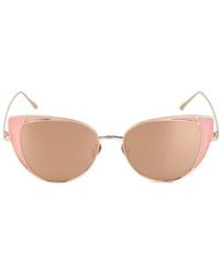 Linda Farrow - Lfl855 Cat Eye Frame Sunglasses - Lyst