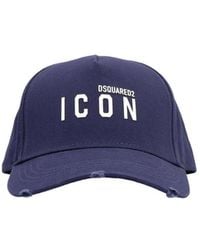 DSquared² - Icon Logo Printed Baseball Cap - Lyst