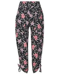 Isabel Marant - High-Waisted Floral Cropped Pants - Lyst