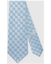 Gucci - Gg Pattern Tie - Lyst