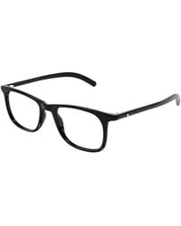 Montblanc - Eyewear Square-Frame Logo-Engraved Glasses - Lyst