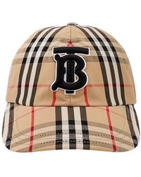 Burberry - Tb Monogram Vintage Check Cap - Lyst