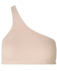 Samsøe & Samsøe - Asymmetric One Shoulder Bikini Top - Lyst