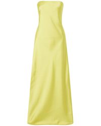Norma Kamali - Bias Strapless Satin Gown - Lyst
