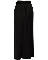 MM6 by Maison Margiela - Rear-Tiesd Satin Maxi Skirt - Lyst