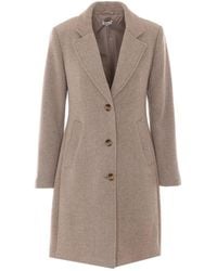 Liu Jo - Single-Breasted Midi Coat - Lyst