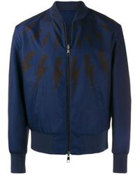Neil Barrett - Long-Sleeved Zipper Casual Jacket - Lyst