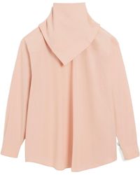 Ami Paris - Bandana-Collar Cotton Blouse - Lyst