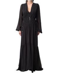 Isabel Marant - Isabel Marant Étoile Briane V-Neck Long Dress - Lyst
