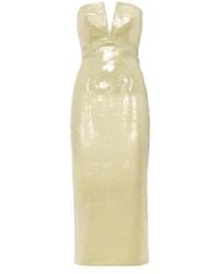 Roland Mouret - Sequined Strapless Corset Dress - Lyst