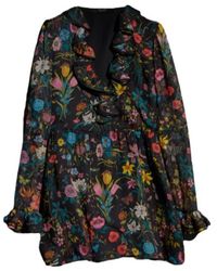 Gucci - Printed Silk Chiffon Dress - Lyst