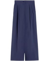 Weekend by Maxmara - Grain De Poudre Pleated Trousers - Lyst