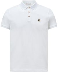 Moncler - Logo Patch Short-Sleeved Polo Shirt - Lyst