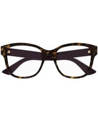 Gucci - Eyewear Rectangle Frame Glasses - Lyst